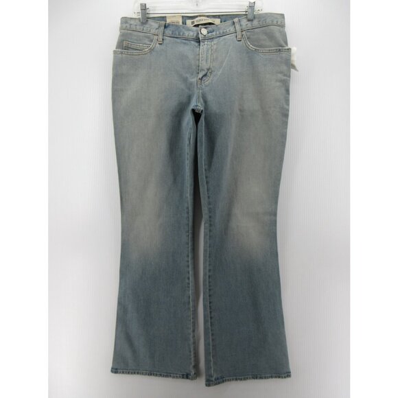 VINTAGE Gap Jeans 14 Flared Ultra Low Rise Slim Grunge Faded Y2K NEW - Picture 1 of 13